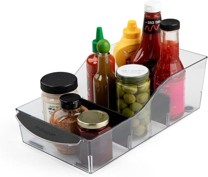 Progressive ProKeeper+ Pantry & Refrigerator Storage Containers – Modular Bins and Organizers (Narrow Stackable Bin, 16.1"L x 4.0"W x 3.6"H)