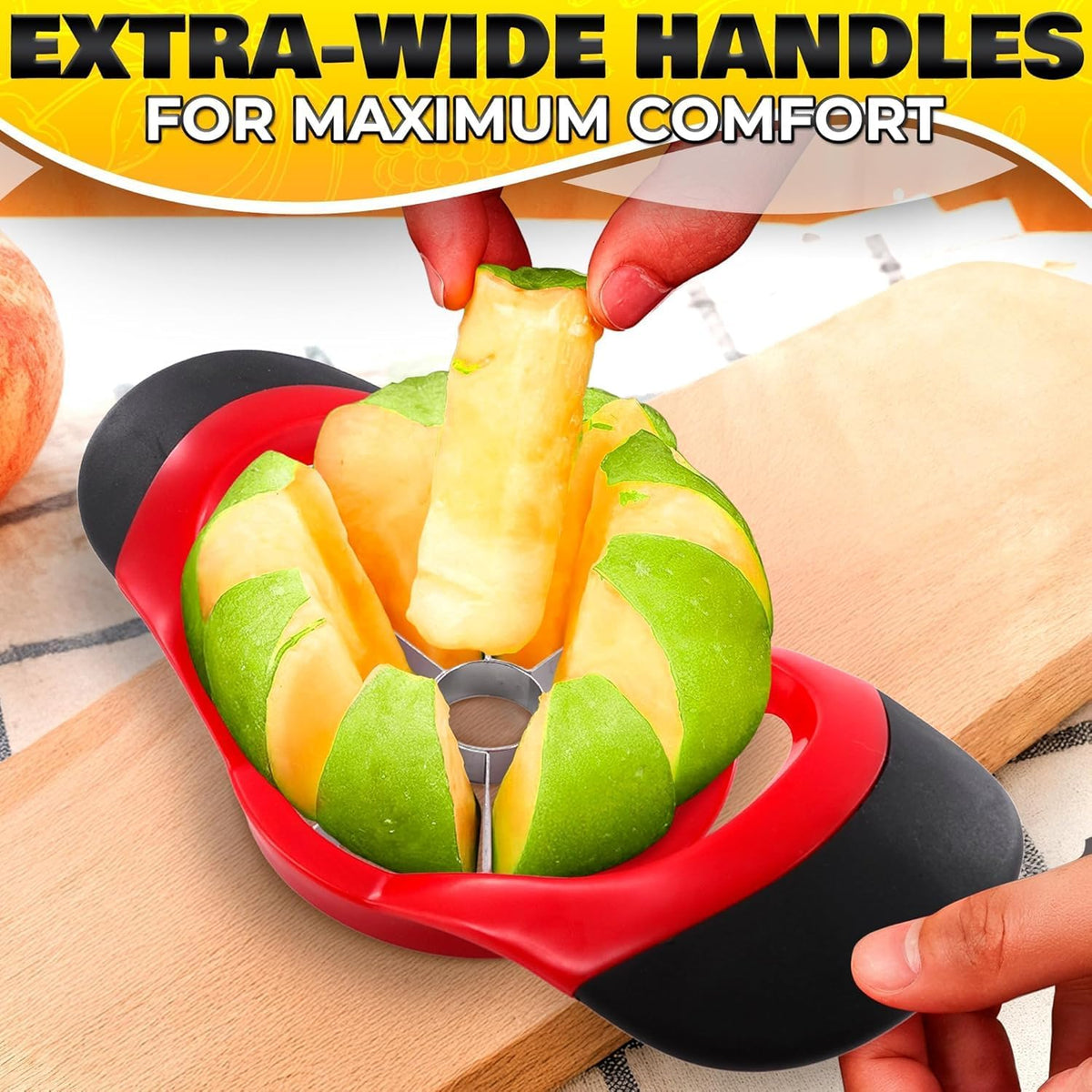 Watermelon Cutter Slicer Tool 2-in-1, Retractable Fork, 304 Steel