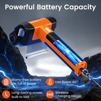 Electric Grill Brush, 950 RPM Cordless Electric BBQ Grill Cleaner with 4500mAh Battery, LED Light, 304 Stainless Steel Brush Head, No Preheating Grill, Heavy Duty Grill Clean Tool for Outdoor Grill