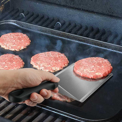 HULISEN Cheese Melting Dome & Smashed Burger Press, 6.2" Grill Press with 9" Basting Cover, Stainless Steel Burger Smasher, Griddle Accessories Kit for Flat Top Grill Cooking Indoor/Outdoor