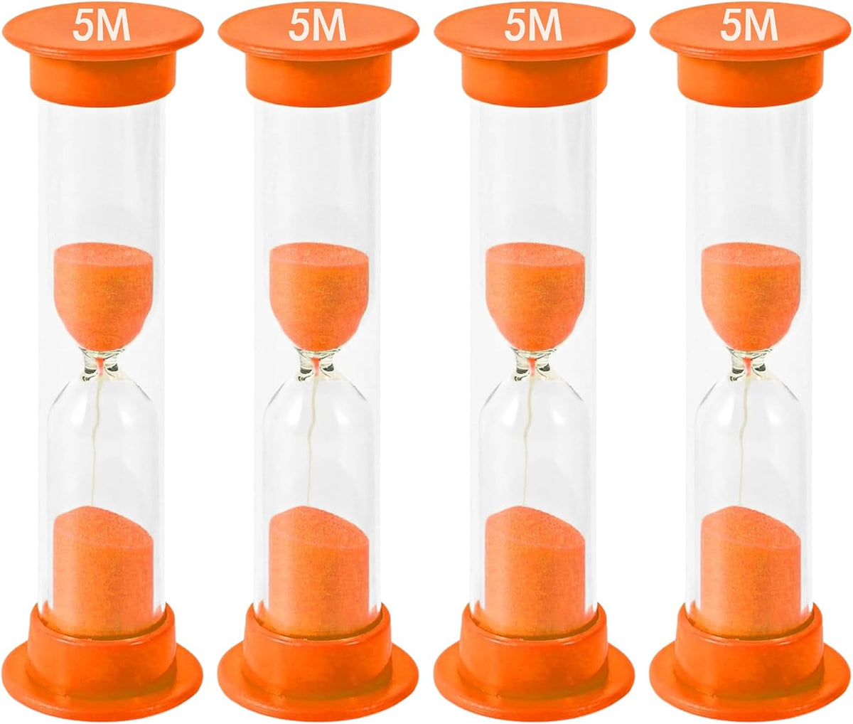 Sand Timer for Kids Set of 3 Small Colorful Hourglass Acrylic Covered Clock 1Min 2Min 5Min for Classroom, Home & Kids Room