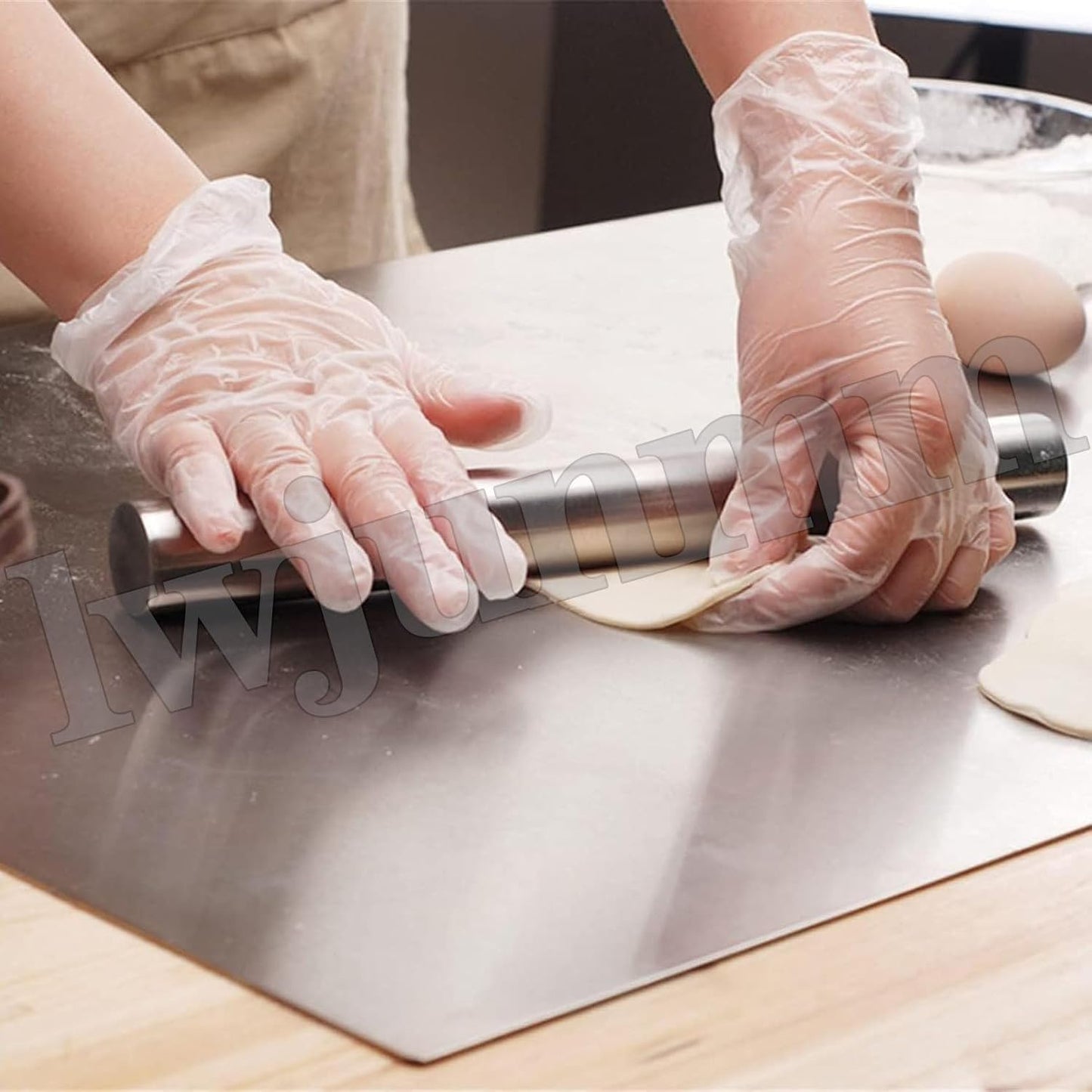Large Cutting Board 304 Stainless Steel Cutting Board Metal Baking Mat Non Stick Thick 2.0 mm Board Cutting Fruit Vegetable Meat Kneading Rolling Bread Pizza,60x120cm/23.6"Lx47.2"W