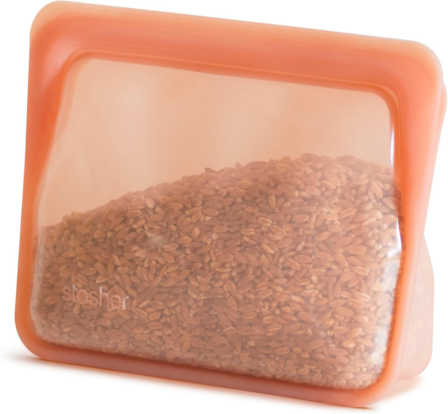 Stasher Premium Reusable Silicone Food Storage Bags, 2-Pack, Clear