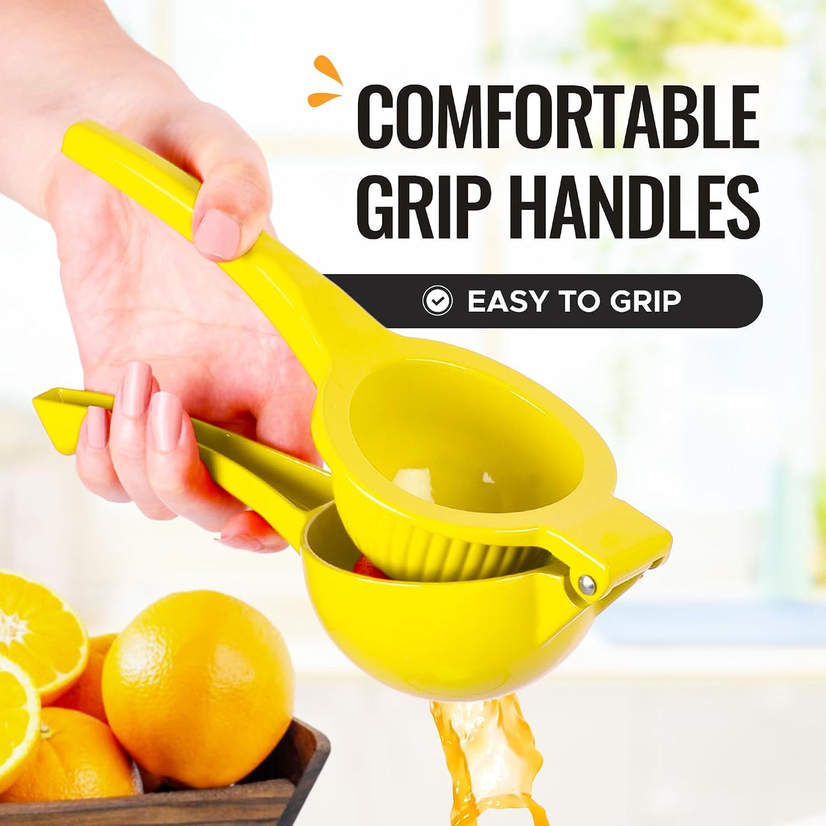 Zulay Kitchen Metal Orange Squeezer