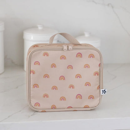 Tiny Twinkle Insulated Lunch Box for Girls and Boys | Durable and Reusable for School & Travel | Ages 3 and Up | Waterproof and Easy to Clean | PFAs and BPA Free（Boho Rainbow）