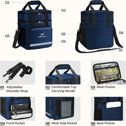 Maelstrom Lunch Box for Men,Insulated Lunch Bag Women/Men,Leakproof Lunch Cooler Bag, Lunch Tote Bag