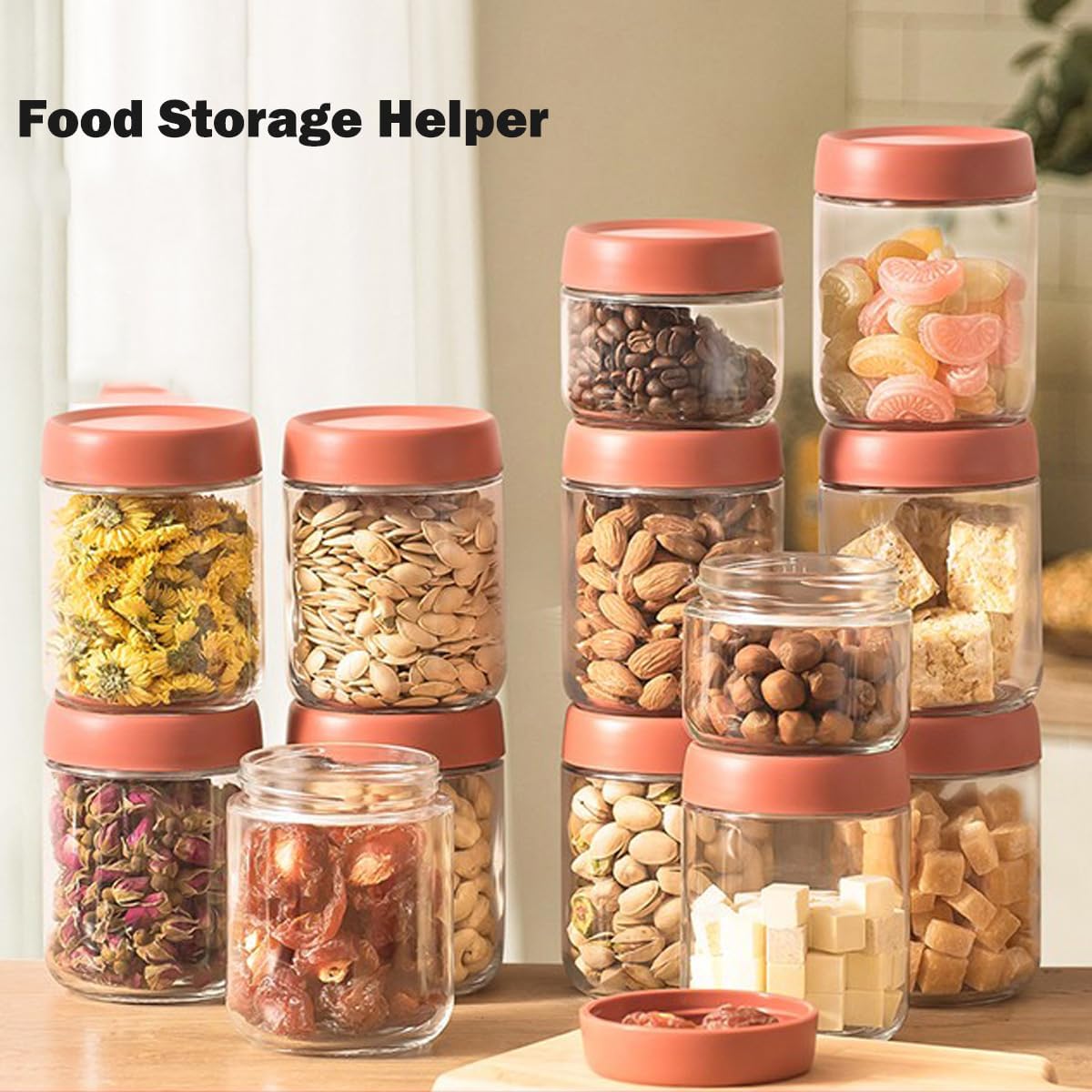 3Pack Overnight Oats Containers with Lids,10oz Glass Jar with Scew Lid,Salad Dressing Fruit Veggies Sauce Snacks Meal Prep Food Containers,Spice Jars,Wide Mouth Storage Containers