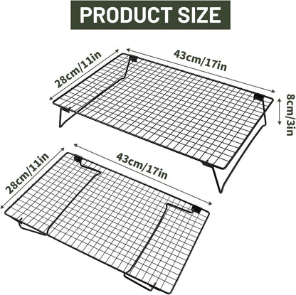 Sourdough Bread Cooling Rack, 2-Pack Heavy-Duty Baking Cooling Racks