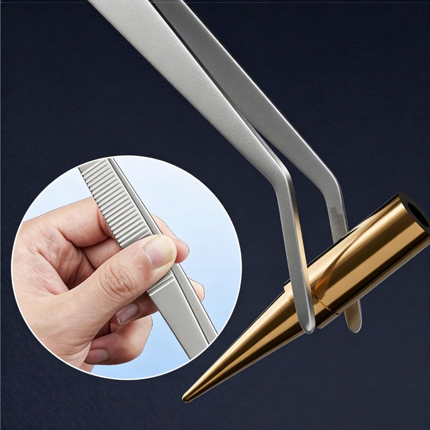 2-Pack 12-Inch BBQ Kitchen Tweezers Tongs, Extra-Long Stainless Steel Cooking Tweezers Dishwasher Safe for Grilling, Baking & Food Prep (12Inch BBQ Tongs)