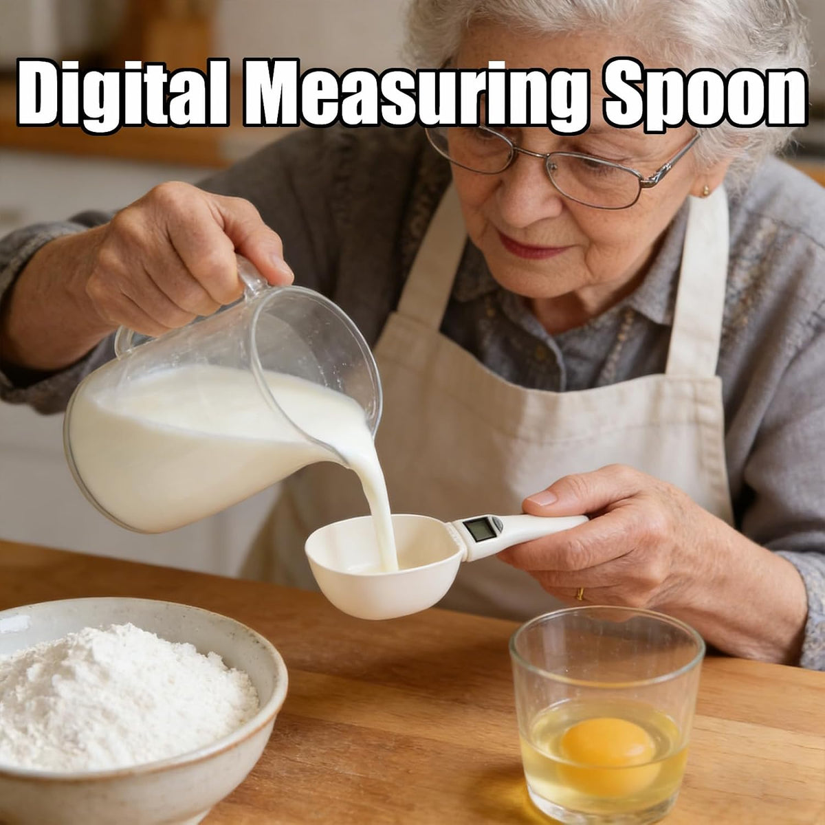 2026 New Digital Measuring Spoon, Electronic Measuring Spoon, Digital Food Measuring Scoop Scale Cup With LCD Display, 800g/1g High Precision, for Dog Cat Pet Food, Daily Meals Kitchen Gadgets (1)