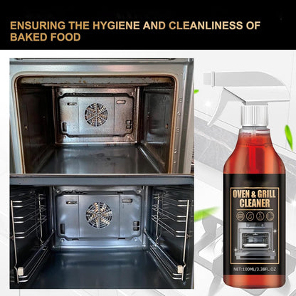Oven & Grill Cleaner Spray, Removes Grease and Burnt-on from Stoves, Grates, and Barbecues, 3.38 fl oz
