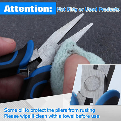 SPEEDWOX Long Reach Bent Needle Nose Pliers With Smooth Jaw Angled Needle Nose Pliers For Jewelry Making Fish Bone Pliers Tweezers Bent Chain Nose Pliers For Wire Bending And Small Object Gripping