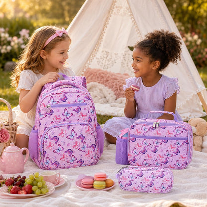 RHCPFOVR Kids Lunch Bag - Insulated Lunch Box for Boys Girls,Washable Lunch Bag and Reusable Toddler Leak-proof Lunchbox for School and Daycare - Colors A