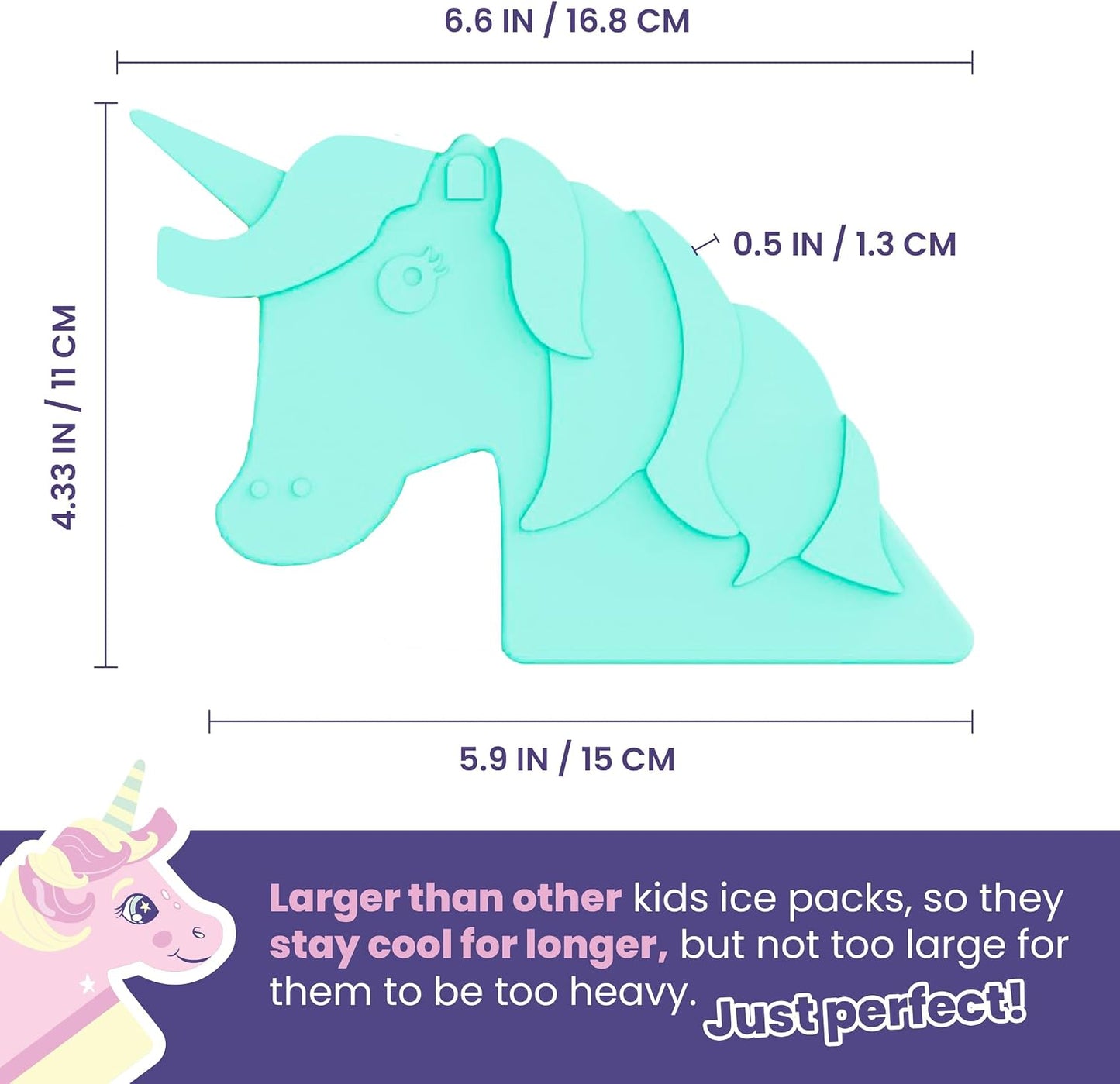 Healthy Packers® Reusable Ice Packs for Lunch Boxes Kids and Adults | Long‑Lasting Thin Freezer Packs for Coolers, Bento Boxes, Lunch Bags, Travel, School Meals, Meal Prep (10-Pack | Square)