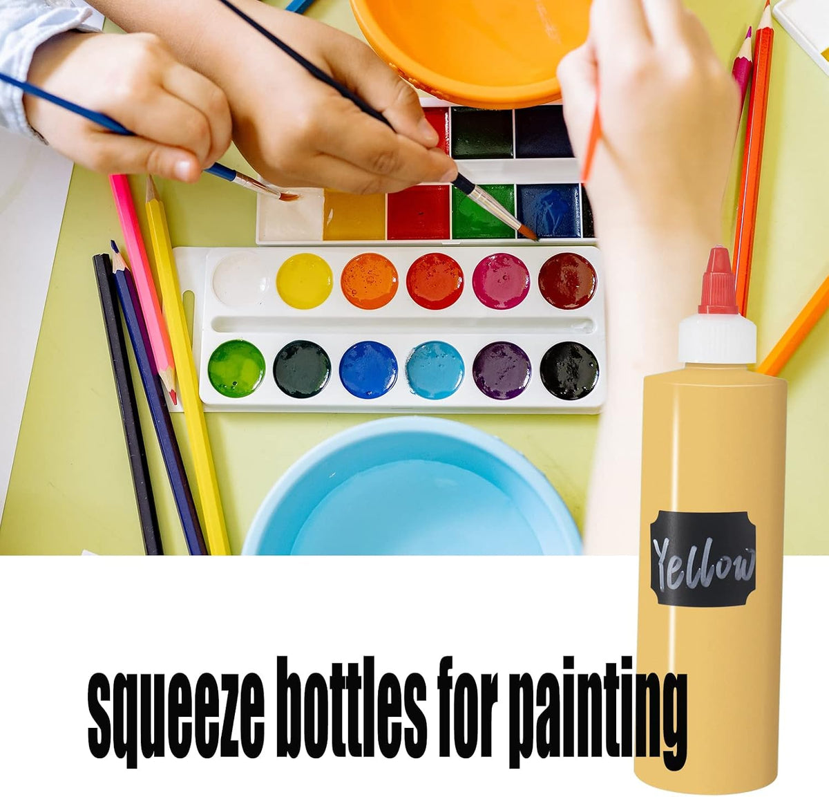 32 oz / 1000 ml Plastic Squeeze Bottles 3-Hole