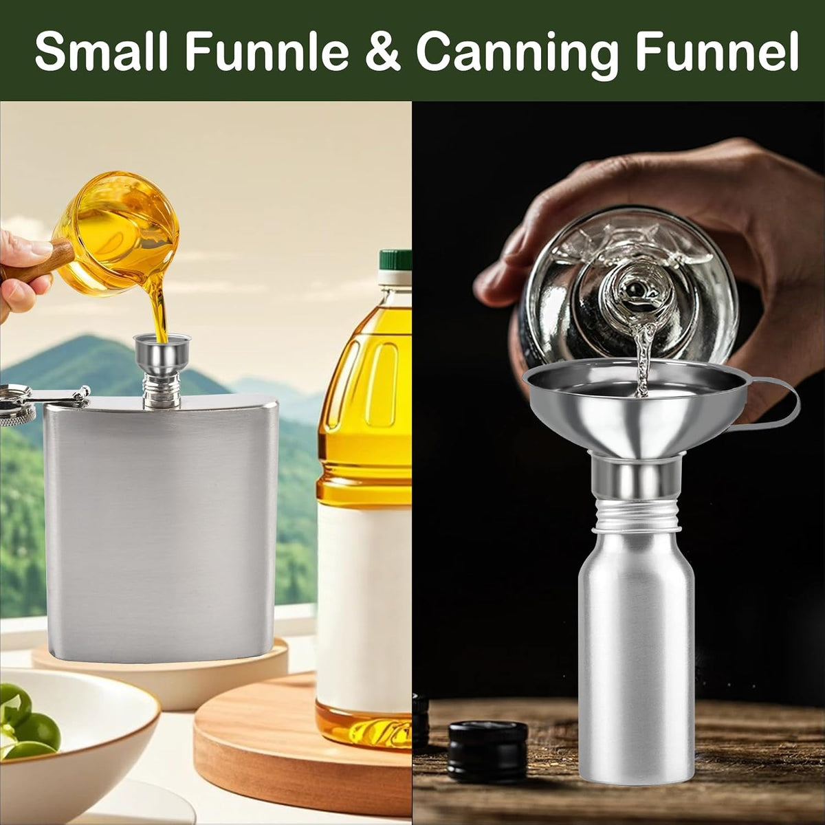 Yevior Canning Funnel for Filling Mason Jars,Bottles (5-Pack)