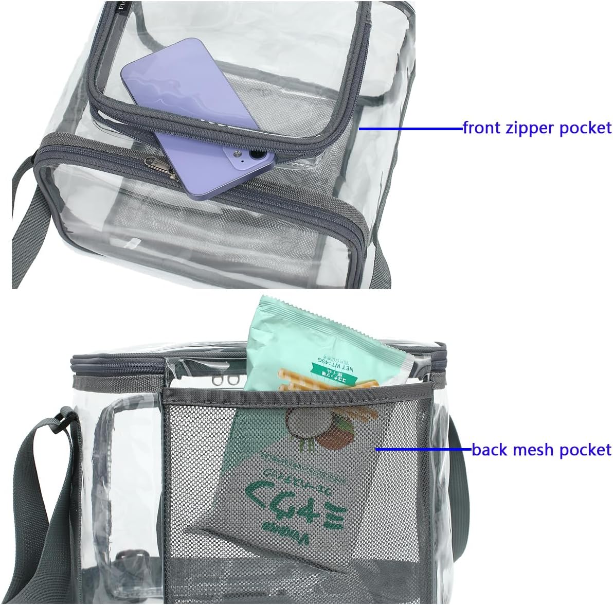 FlowFly Insulated Reusable Lunch Bag Adult Large Lunch Box for Women and Men with Adjustable Shoulder Strap,Front Zipper Pocket and Dual Large Mesh Side Pockets,Cherry - Colors B
