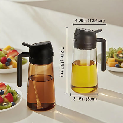 Olive Oil Sprayer for Cooking, 220ml Glass Oil Dispenser