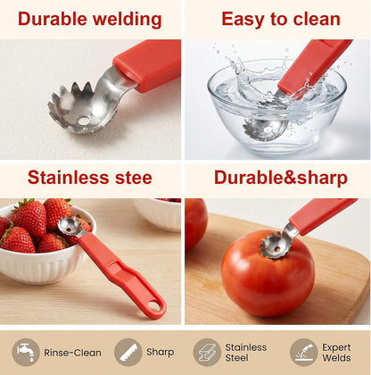 5Pcs Tomato Corer Tool Huller Stem Remover Kitchen Corer Tool