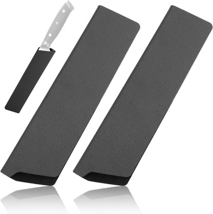 2 Pcs Knife Edge Guards, 8.6 x 2.2 Knife Sheath with Soft Velvet Lining