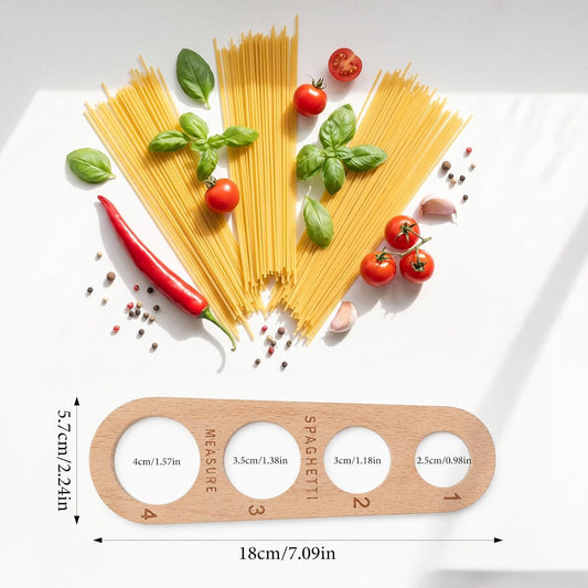 Wood Pasta Measuring Tool for Home Cooks & Pasta Lovers