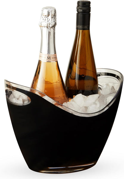True Galvanized Tub, Large Ice Buckets for Parties, Beverage Cooler for Beer, Wine, Soda, Bottled Water, Rustic Beverage Tub, Drink Bucket for Indoor & Outdoor Party, 6.3 Gal (23.8 Liters), Set of 1