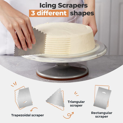 Kootek 35 Aluminum Cake Decorating Kit, Baking Tools for Beginners & Pros