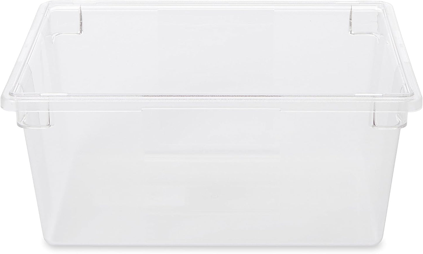 Rubbermaid Commercial Products Polycarbonate Food Storage Box/Tote, 2 Gallon, Clear, for Restaurant/Kitchen/Cafeteria
