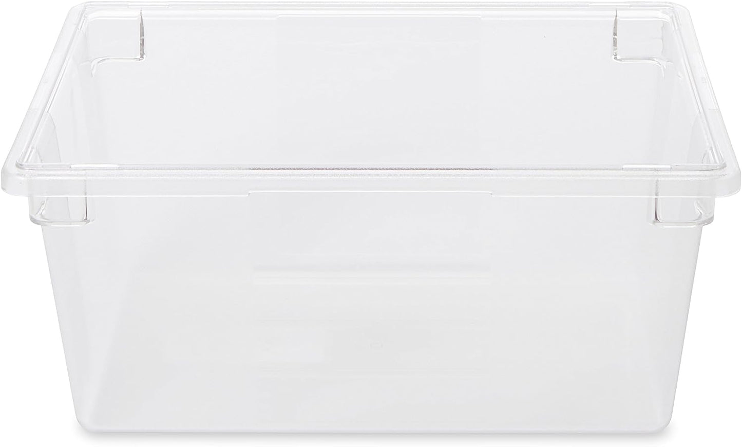 Rubbermaid Commercial Products Polycarbonate Food Storage Box/Tote, 2 Gallon, Clear, for Restaurant/Kitchen/Cafeteria