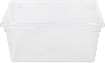 Rubbermaid Commercial Products Polycarbonate Food Storage Box/Tote, 2 Gallon, Clear, for Restaurant/Kitchen/Cafeteria