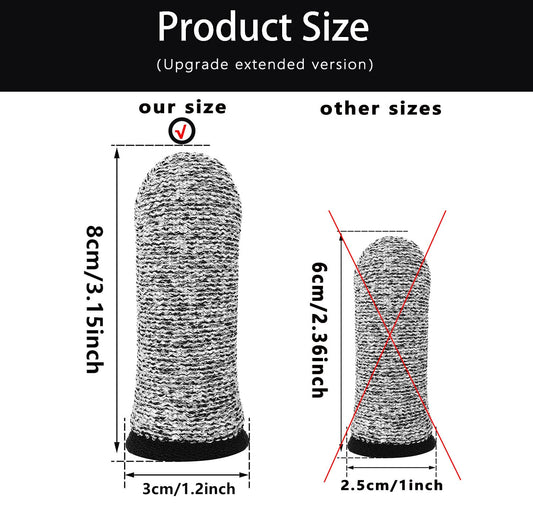 14Pcs Anti-Cut Finger Heavy Reusable Safety Protector Covers for Work -