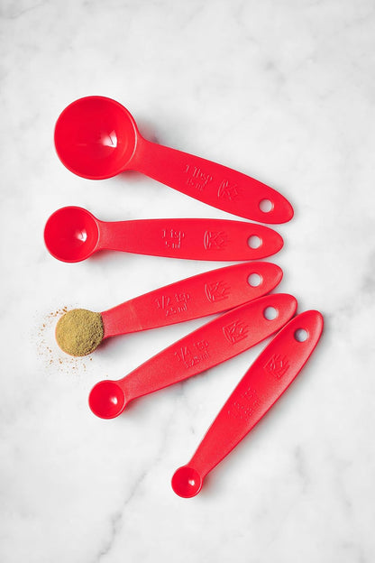 King Arthur Baking Company Spice Measuring Spoons, 18/8 Stainless Steel, 7-Piece Set, Precision Measures, For Baking And Cooking
