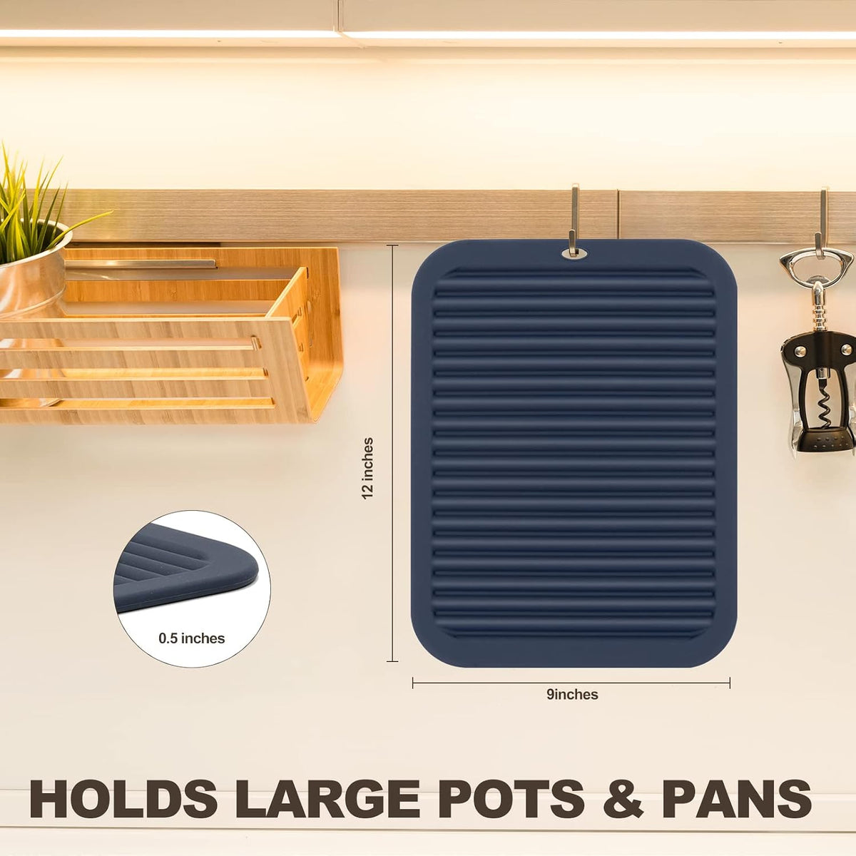 Joyhalo 4 Pack Trivets for Hot Dishes