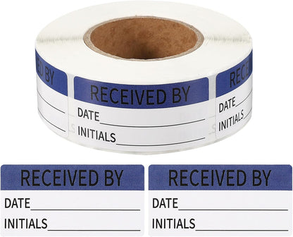 PATIKIL 500 Pcs Expired Date Label Stickers Roll, 2 x 1 Inch Removable Inventory Labels Adhesive Food Sticker Roll for Marking Organizing Inventory and Food Container, White and Black