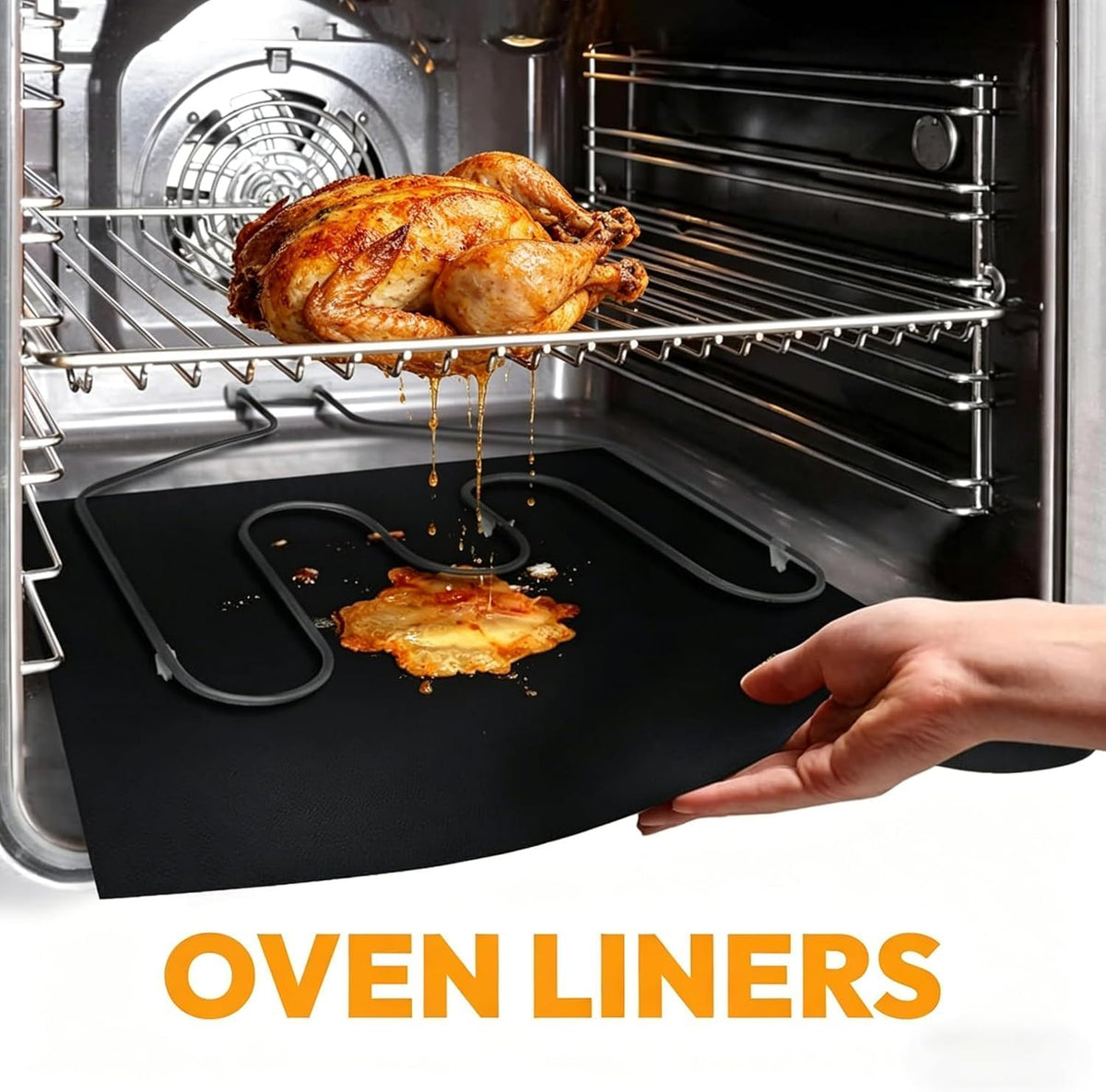 Non-Stick Oven Mat Reusable Oven Bottom Liner