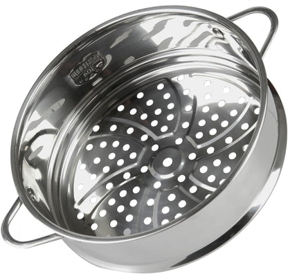 Stainless Steel Dumpling Steamer Basket,Insert for Pot Cooking(9.44INCH）