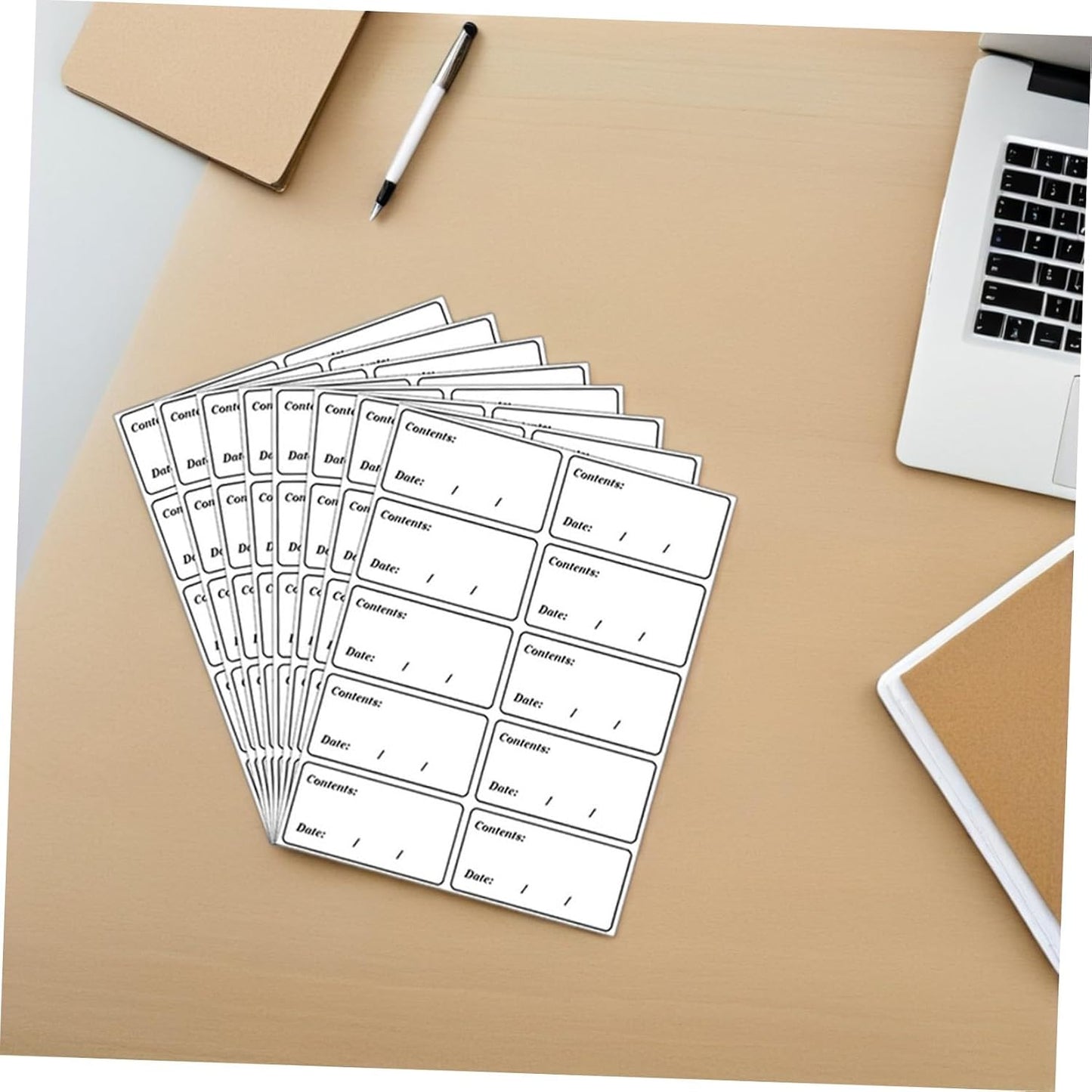 Veemoon 400pcs Removable Food Date Stickers Made of Waterproof PVC Material, Easy Clean Freezer Labels for Refrigerator and Pantry Use, Multipurpose Storage Container Labels for Restaurant