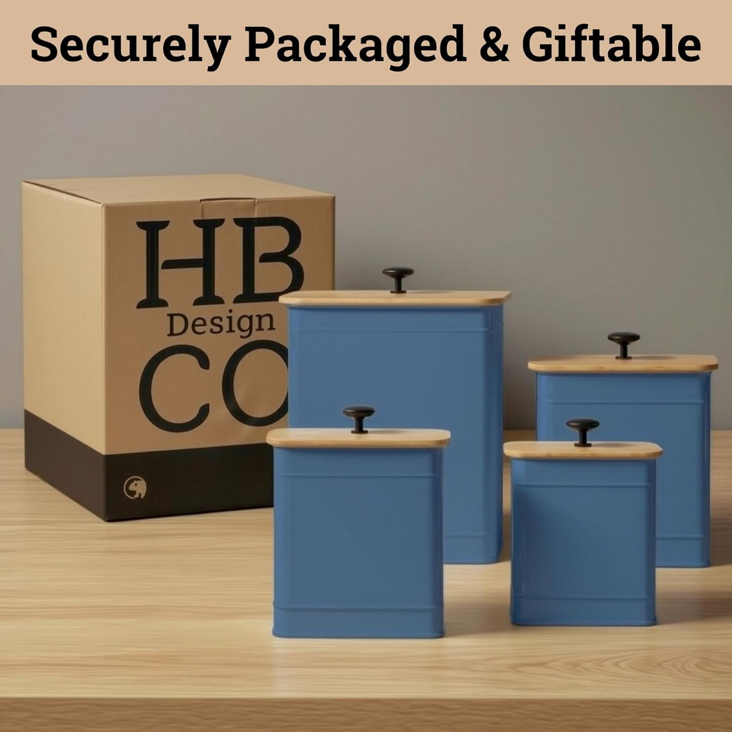 Kitchen Canisters for Countertop Set of 4 with Customizable Chalkboard Labels & Marker Pen - Big Iron Kitchen Canisters with Airtight Lids - Sage Green Canister Set - Flour and Sugar Containers