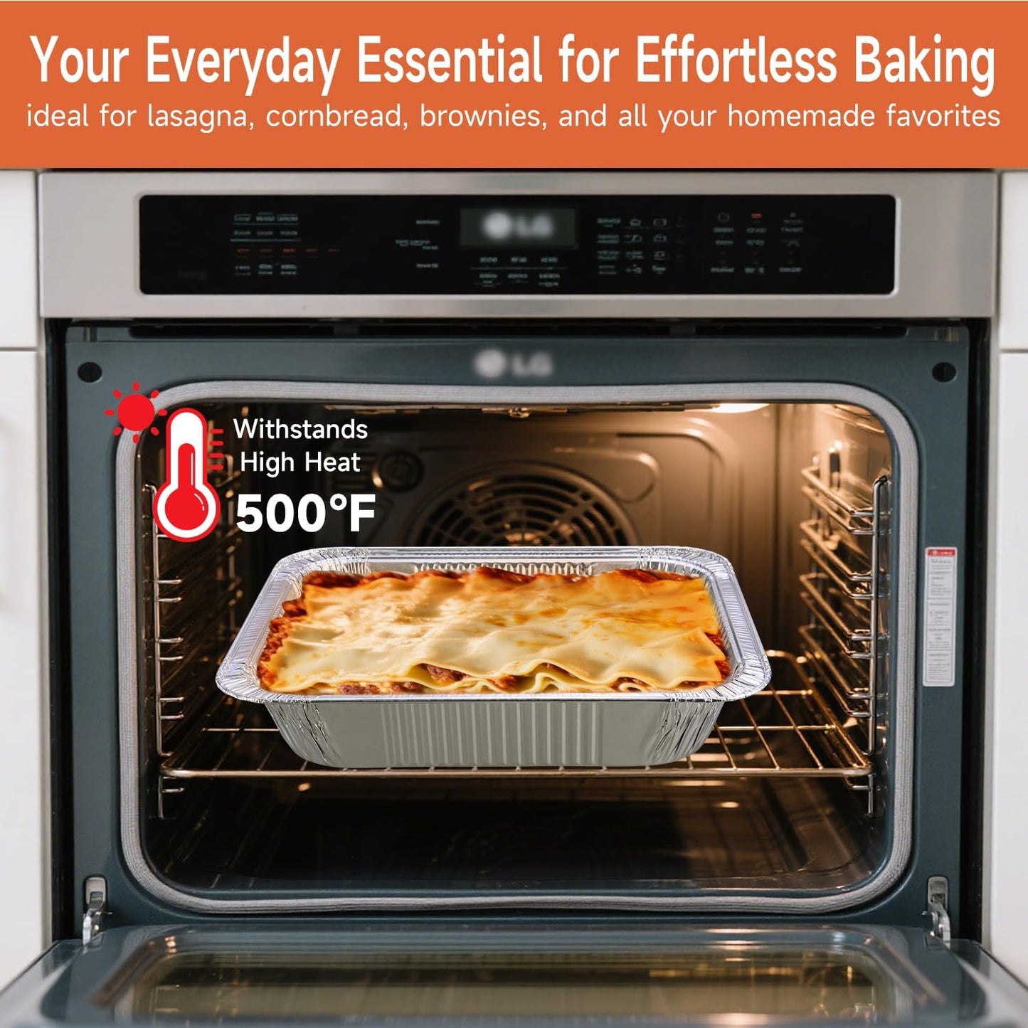 Aluminum Pans with Clear Lids 9x13-10 Pack Aluminum Foil Pans, Heavy Duty Disposable Pans for Cooking, Baking, Meal Prep, Parties & Food Storage