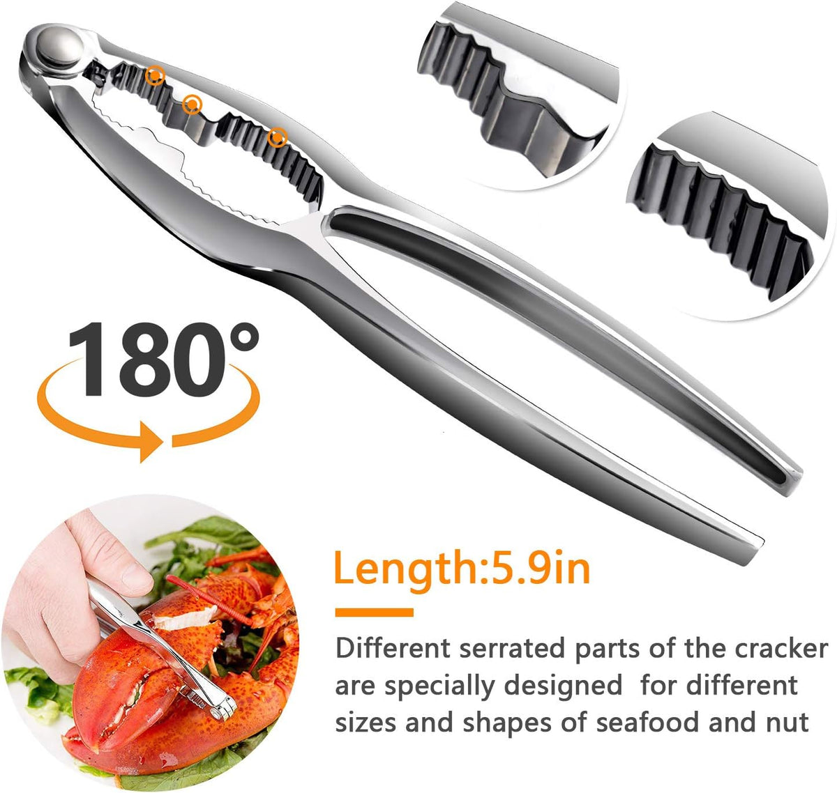 Crab Leg Crackers and Tools - Lobster Crackers and Picks Set