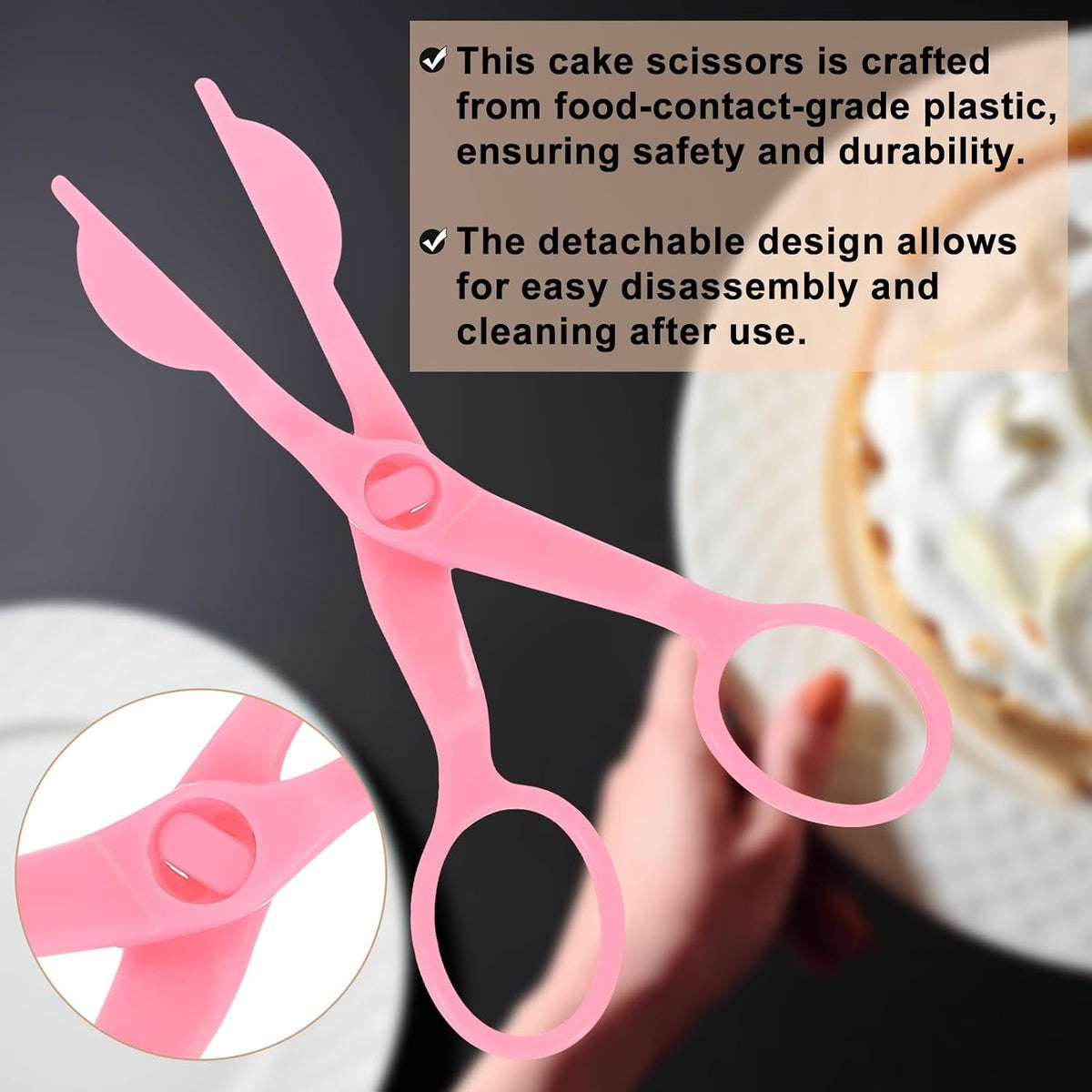 uxcell 3Pcs Flower Lifter Cake Decorating 5.1x2.2" Fondant Tool Purple