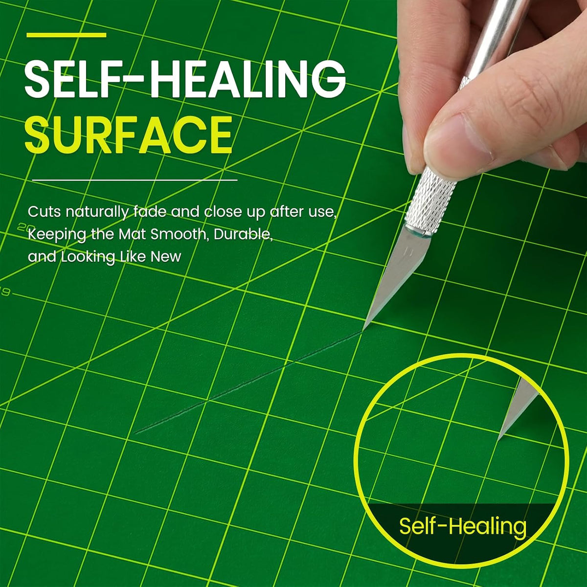 Self Healing Cutting Mat A0, 36 x 48 in 5-Layer Double-Sided Rotary Sewing Mat, Large Craft Cutting Board Suitable for Fabric Cutting, Sewing, Crafts, and Quilting
