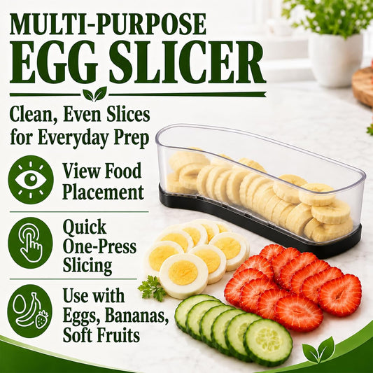 Egg Slicer for Hard Boiled Eggs, Transparent Body Fruit Slicer
