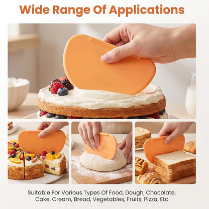 3pcs Bread Scraper for Sourdough,Silicone Bench Scraper Kitchen