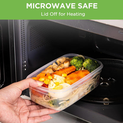 10-Pack Food Storage Containers with Airtight Leakproof Lids, BPA-Free Meal Prep Containers for Microwave/Dishwasher/Freezer, Pink, 28.7oz Each
