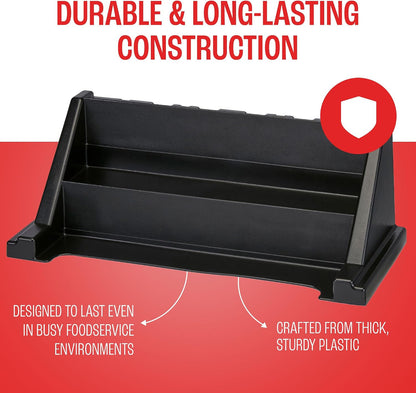 Cambro Versa - Self Serve Condiment and Utensil Bin - 12 Storage Bins - Ideal for food and coffee condiments (Black)