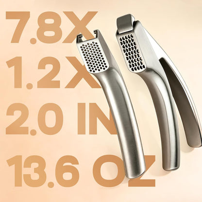 Gourmet Easy Garlic Press Lifetime Replacement, No Need to Peel, Fine Mince