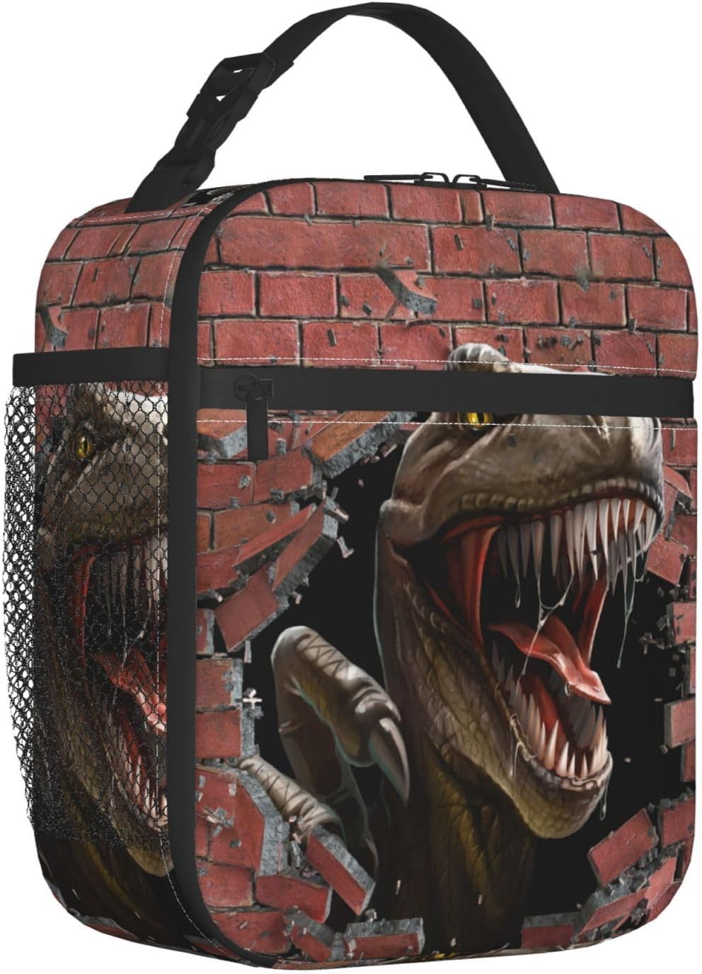 Black Cat Reusable Lunch Box Food Bag Insulated Lunch Bag for Teenage Boys Girls School Beach