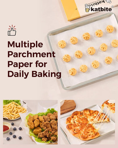 Katbite Hamburger Patty Paper 1000Pcs, 5.5"x5.5" Non Stick Parchment Paper Squares Sheets for Patty Seperate, Burger Press, Ground Beef, Freezing or Candy Wrappers, Use for Oven, Microwave or Freezer