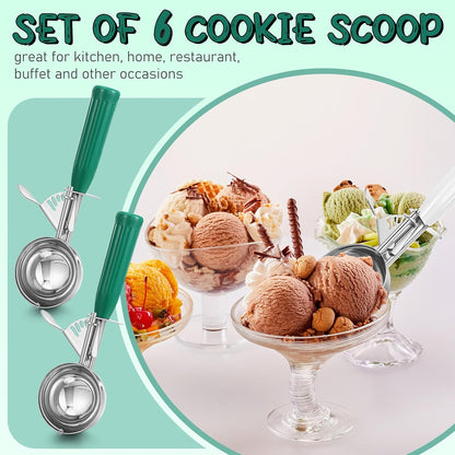 Reallnaive Ice Cream Scooper with Trigger, 4 oz, Gray